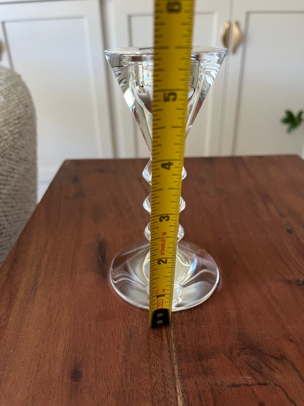 Baccarat Clear Crystal Candle Holder - Picture 7 of 10